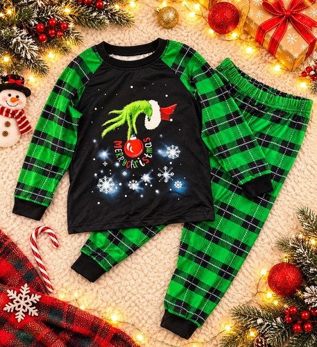 Pigiama natalizio stile grinch - pigiama,