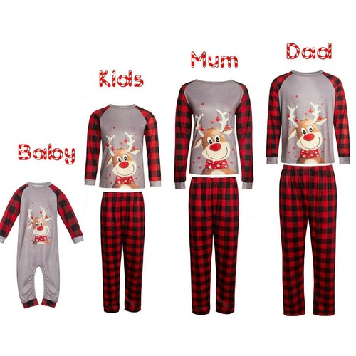 Pigiama famiglia natale fiocco - pigiama,